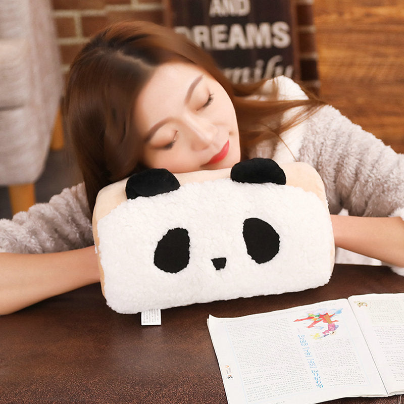HKM-549075 Animal-Themed Hand Warmer Pillow with Free Eye Mask for Kids and Teens