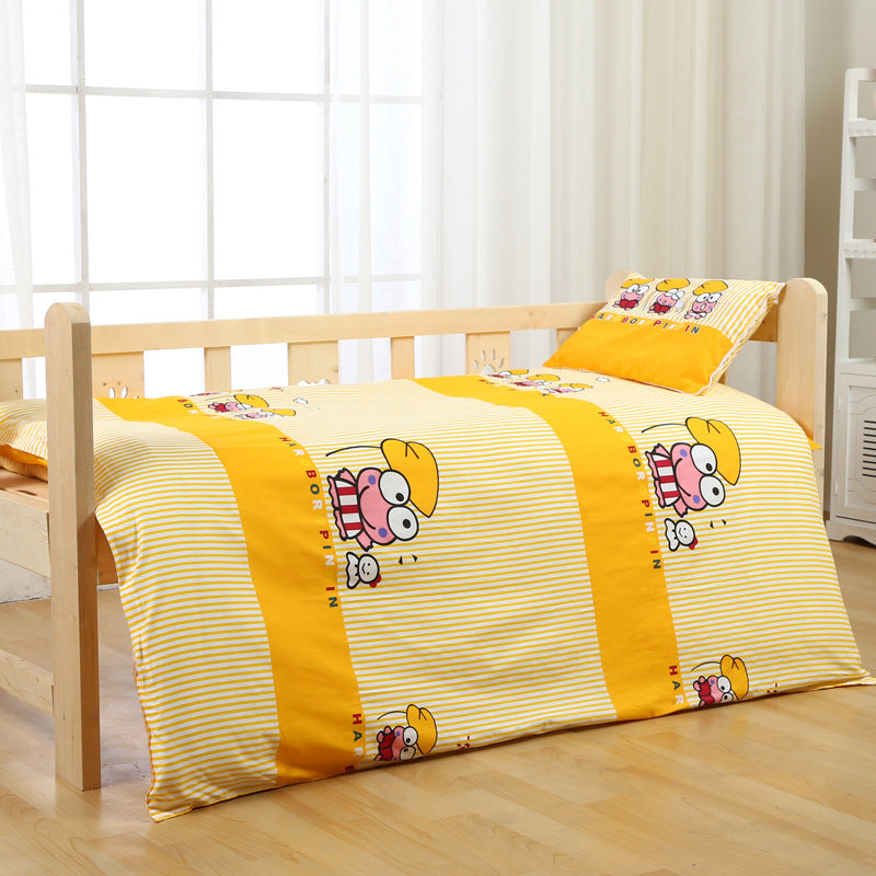 HKM-549267 Three-Piece Kindergarten Bedding Set in Pure Cotton with Reactive Print