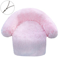 HKM-5492797 Plush Zippered Dog Kennel Blanket - Soft Pet Bed for Small to Large Dogs