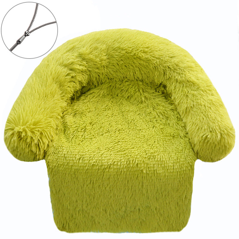 HKM-5492797 Plush Zippered Dog Kennel Blanket - Soft Pet Bed for Small to Large Dogs