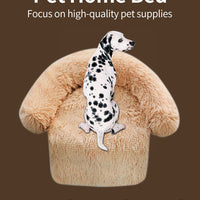 HKM-5492797 Plush Zippered Dog Kennel Blanket - Soft Pet Bed for Small to Large Dogs