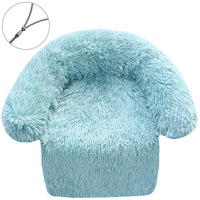 HKM-5492797 Plush Zippered Dog Kennel Blanket - Soft Pet Bed for Small to Large Dogs