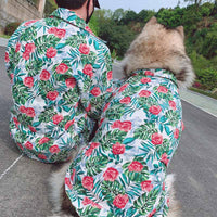 HKM-5492925 Casual Tropical Rain Forest Printed Pet Shirt for Everyday Wear