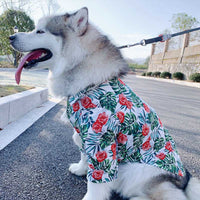 HKM-5492925 Casual Tropical Rain Forest Printed Pet Shirt for Everyday Wear