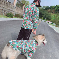 HKM-5492925 Casual Tropical Rain Forest Printed Pet Shirt for Everyday Wear