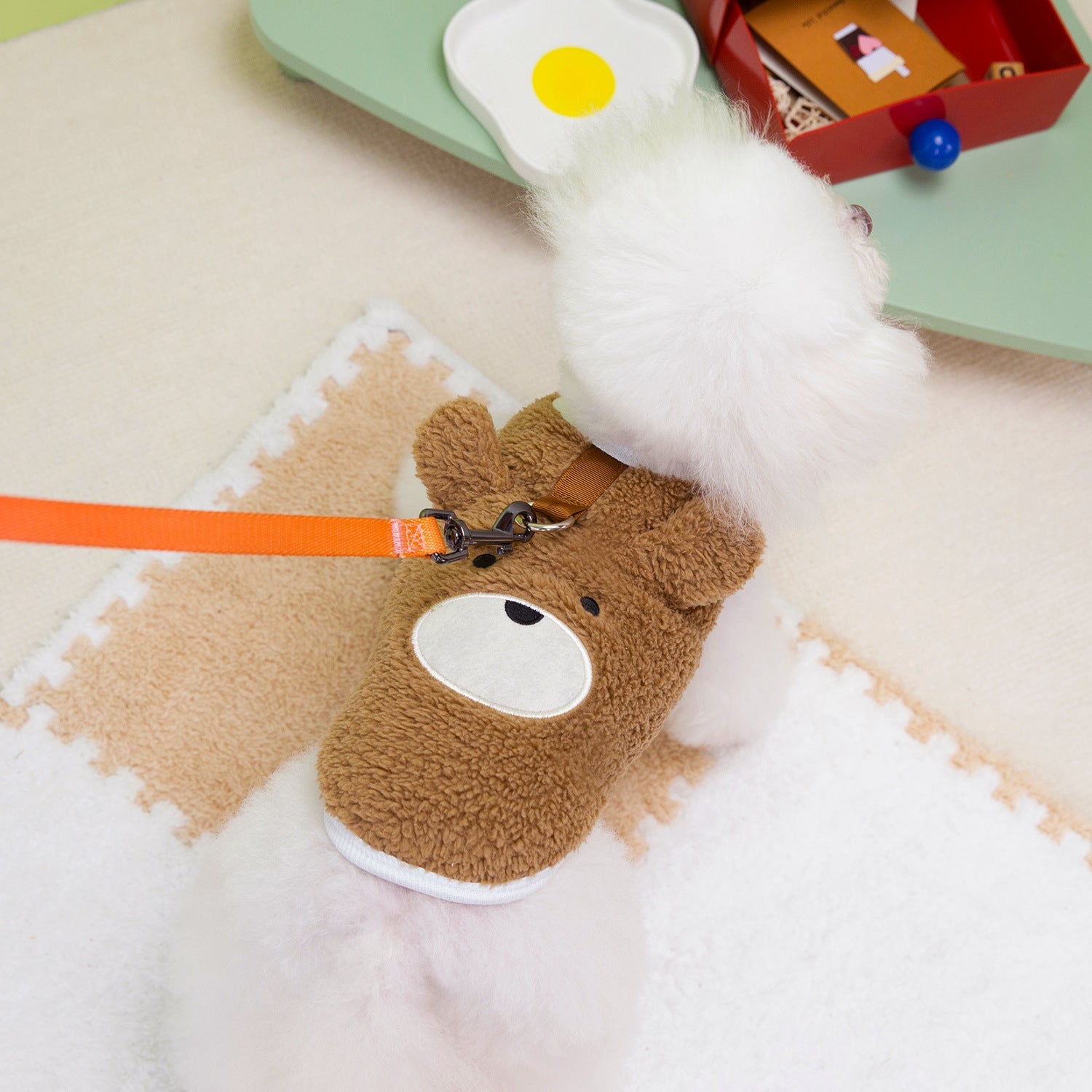 HKM-5493309 Fleece-Lined Casual Teddy Bear Pet Clothing for Bichon Frise and Poodle