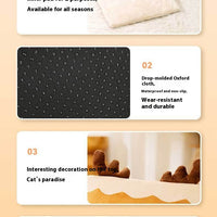 HKM-5494589 Cozy Triangle Elk Cat Nest for Autumn & Winter - Multiple Sizes Available