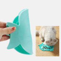HKM-5494717 Minimalist Slow Feeding Bowl for Pets ¨C Fashionable Solid Color in Blue and Green
