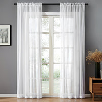 HKM-549651 Cotton and Linen Black Vertical Curtain for Modern Spaces, 150x250 cm