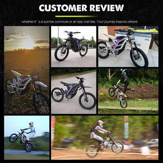 HKM-549651 Electric Dirt Bike 16.8KW Motor, Adjustable Suspension, 72V 40Ah Battery, 120km Range, 95KM/H Top Speed