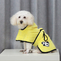 HKM-549715 Coral Fleece Absorbent Bathrobe for Small Dogs - Various Sizes Available