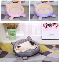 HKM-5498557 Cozy Removable and Washable Plus Velvet Round Pet Nest Pad