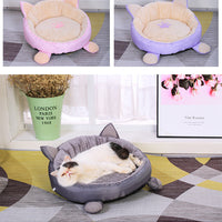 HKM-5498557 Cozy Removable and Washable Plus Velvet Round Pet Nest Pad