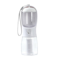 HKM-549971 Portable 3-in-1 Pet Water Bottle with Food Compartment and Waste Bag Holder