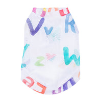 HKM-5500093 Breathable Cartoon Mesh Vest for Cats - Anti Hair Loss, Cute Design, Multiple Sizes Available