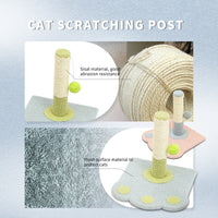HKM-5500477 Paw Print Cat Scratch Column and Claw Grinding Play Station