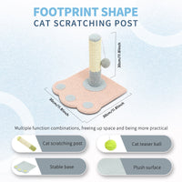 HKM-5500477 Paw Print Cat Scratch Column and Claw Grinding Play Station