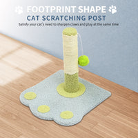 HKM-5500477 Paw Print Cat Scratch Column and Claw Grinding Play Station