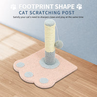 HKM-5500477 Paw Print Cat Scratch Column and Claw Grinding Play Station