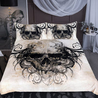 HKM-550099 Black Polyester Three-Piece Bedding Set with Quilt Cover