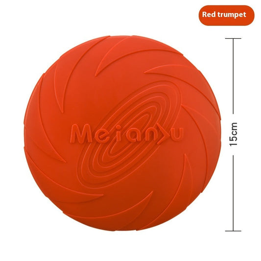 HKM-5501117 Durable Rubber Frisbee for Outdoor Dog Walks - Multiple Sizes and Colors Available