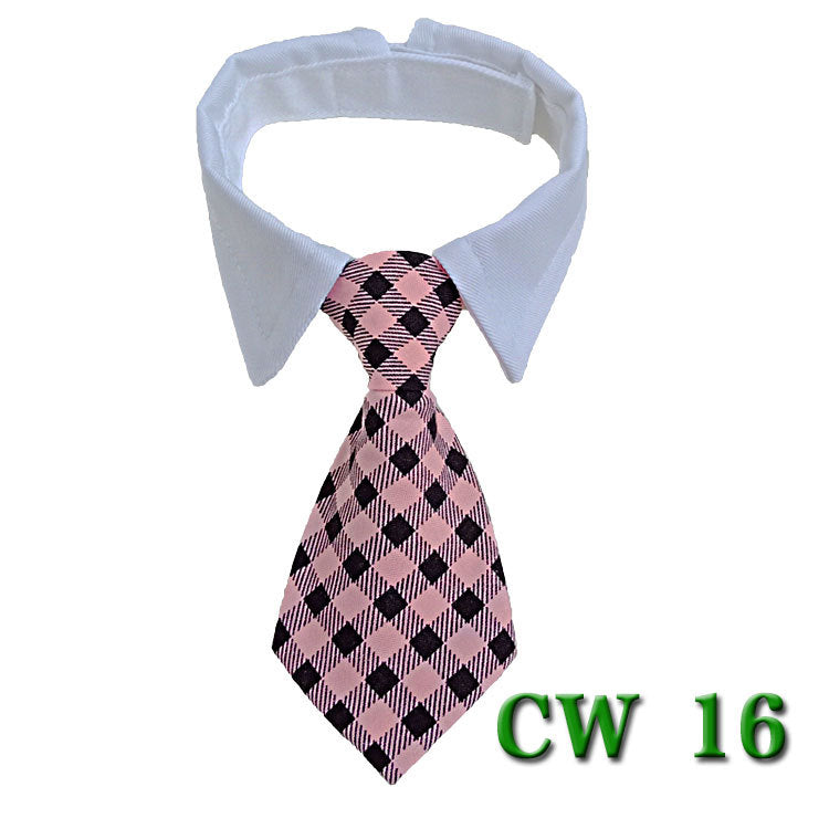 HKM-5502525 Striped Pet Neck Tie Bow Knot Scarf for Dogs - Four Seasons Apparel