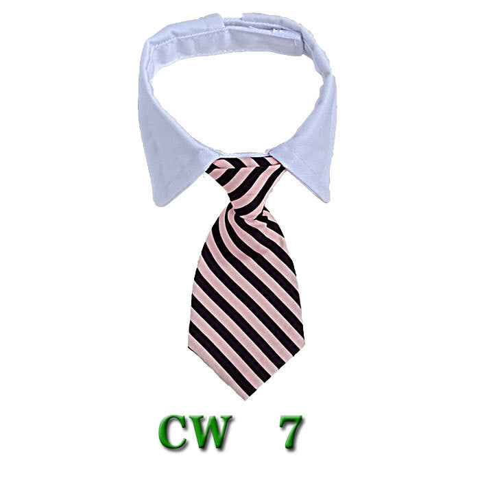 HKM-5502525 Striped Pet Neck Tie Bow Knot Scarf for Dogs - Four Seasons Apparel