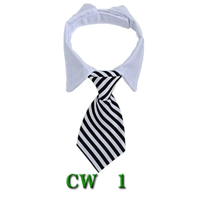 HKM-5502525 Striped Pet Neck Tie Bow Knot Scarf for Dogs - Four Seasons Apparel