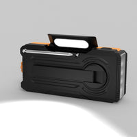 HKM-550291 Multifunctional Emergency Hand Radio with Flashlight and Reading Light, USB Charging, Compact Design
