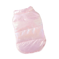 HKM-5504701 Laser Vest Pet Coat for Small Dogs - Lightweight Acrylic Puppy Clothes in Pink and White, Perfect for Parties and Holidays