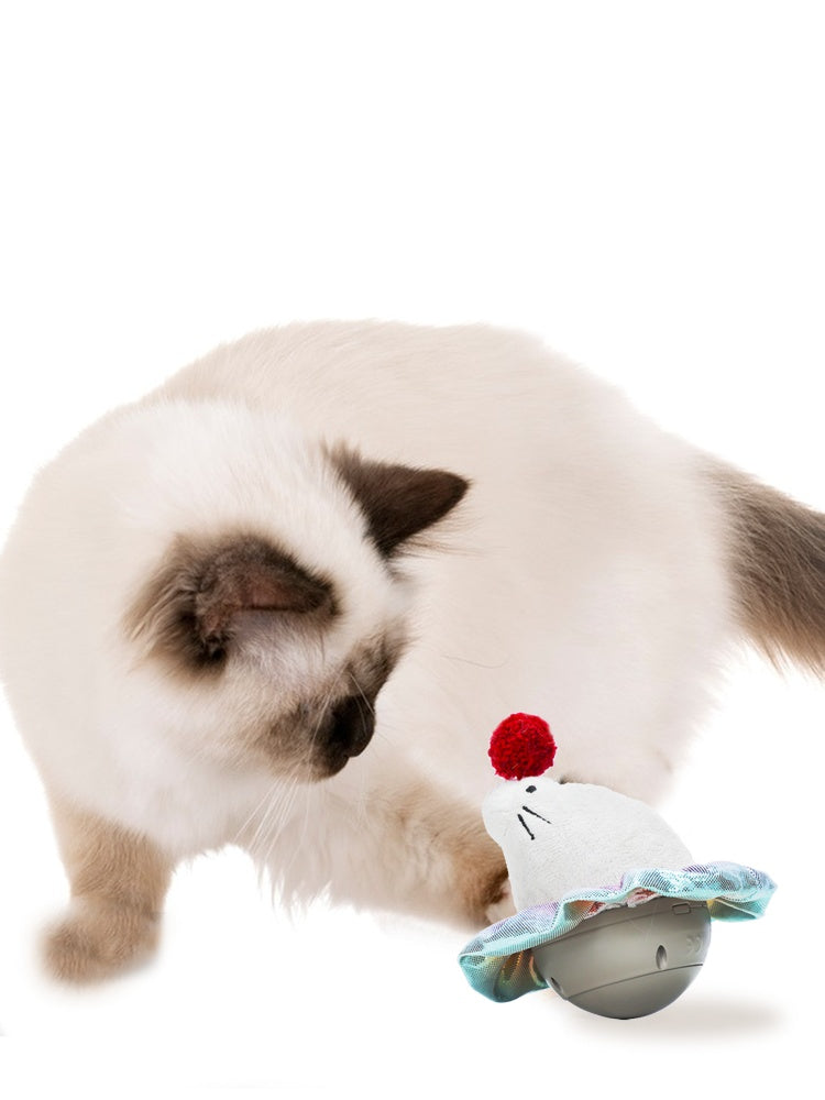 HKM-5505085 Electric Laser Teasing Stick Toy for Cats - Engaging Educational Playtime with Ball