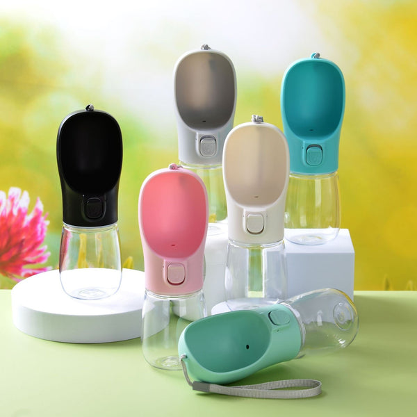 HKM-5506109 Portable Water Cup for Pets - Available in Multiple Colors and Capacities (300ml, 350ml, 380ml, 550ml)