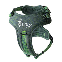 HKM-5509821 Portable Dog Vest with Leash Attachment - Outdoor Pet Gear in Green, Black, and Purple