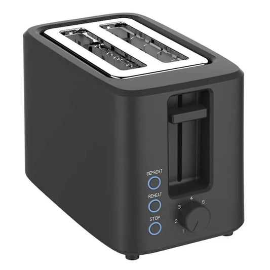HKM-550995 Two-Slice Electric Toaster with Defrost, Reheat, Cancel Functions and 7-Level Browning Control, 700W, 100V-240V