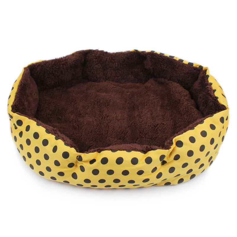 HKM-5510077 Cozy Soft Fleece Pet Bed - Warm Cat & Dog Bed in Multiple Colors, 35cmx30cm