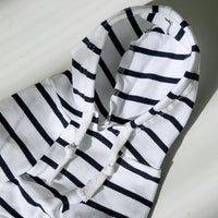 HKM-5510205 Striped Hoodie for Dogs and Cats - Polyester Pet Sweater in Various Color Combinations and Sizes