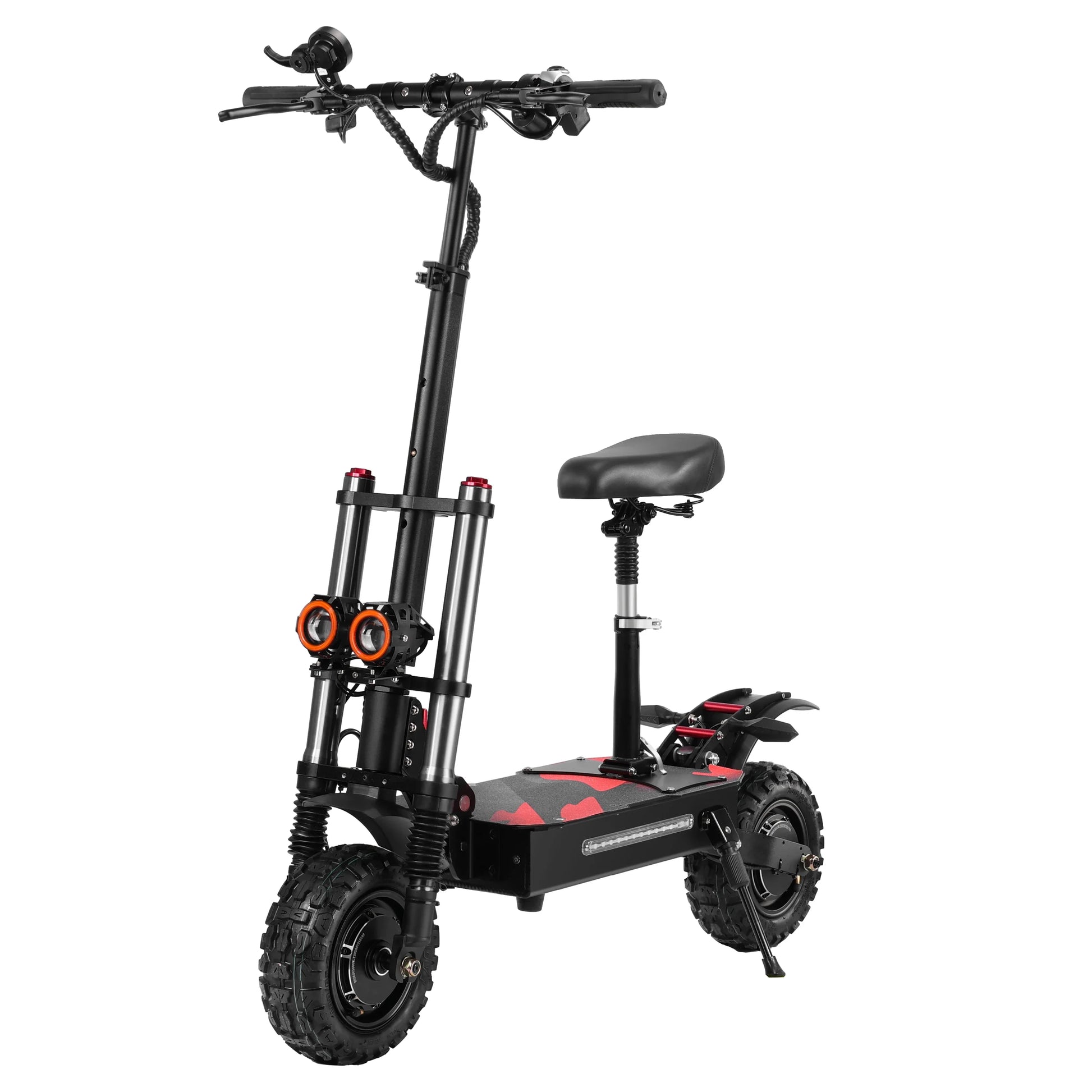 HKM-551123 6000W Dual Motor Electric Scooter with 38Ah Battery, 120km Range, 11-Inch Tires, Foldable Design