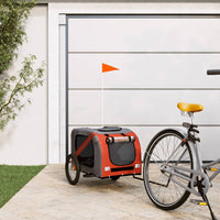 HKM-5511485 Dog Bicycle Trailer with Durable Oxford Fabric, Iron Frame, and Reflectors