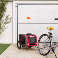 HKM-5511485 Dog Bicycle Trailer with Durable Oxford Fabric, Iron Frame, and Reflectors