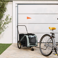 HKM-5511485 Dog Bicycle Trailer with Durable Oxford Fabric, Iron Frame, and Reflectors