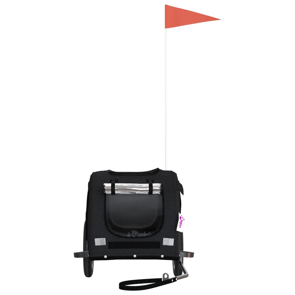HKM-5511485 Dog Bicycle Trailer with Durable Oxford Fabric, Iron Frame, and Reflectors