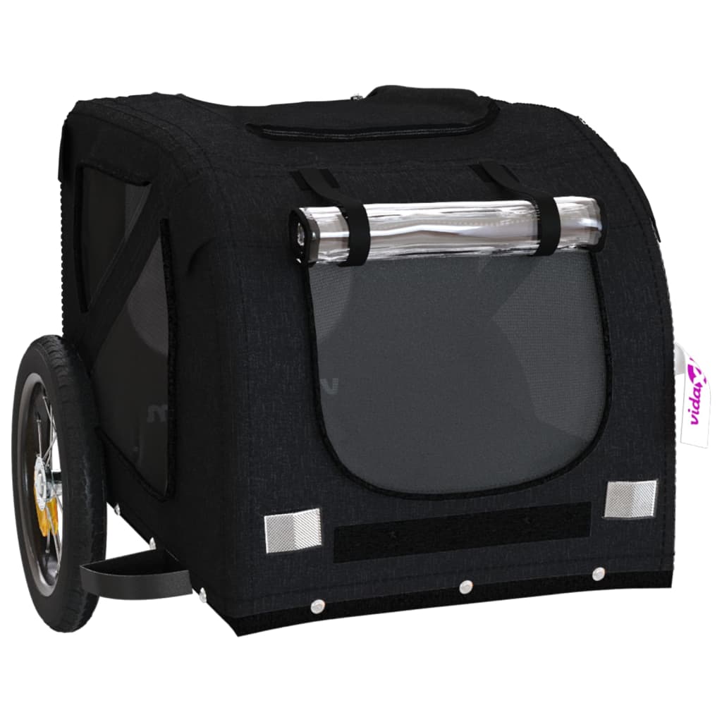 HKM-5511485 Dog Bicycle Trailer with Durable Oxford Fabric, Iron Frame, and Reflectors