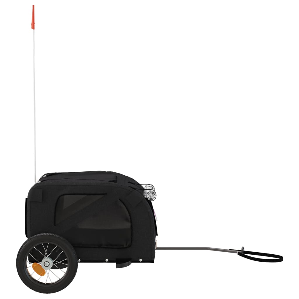 HKM-5511485 Dog Bicycle Trailer with Durable Oxford Fabric, Iron Frame, and Reflectors
