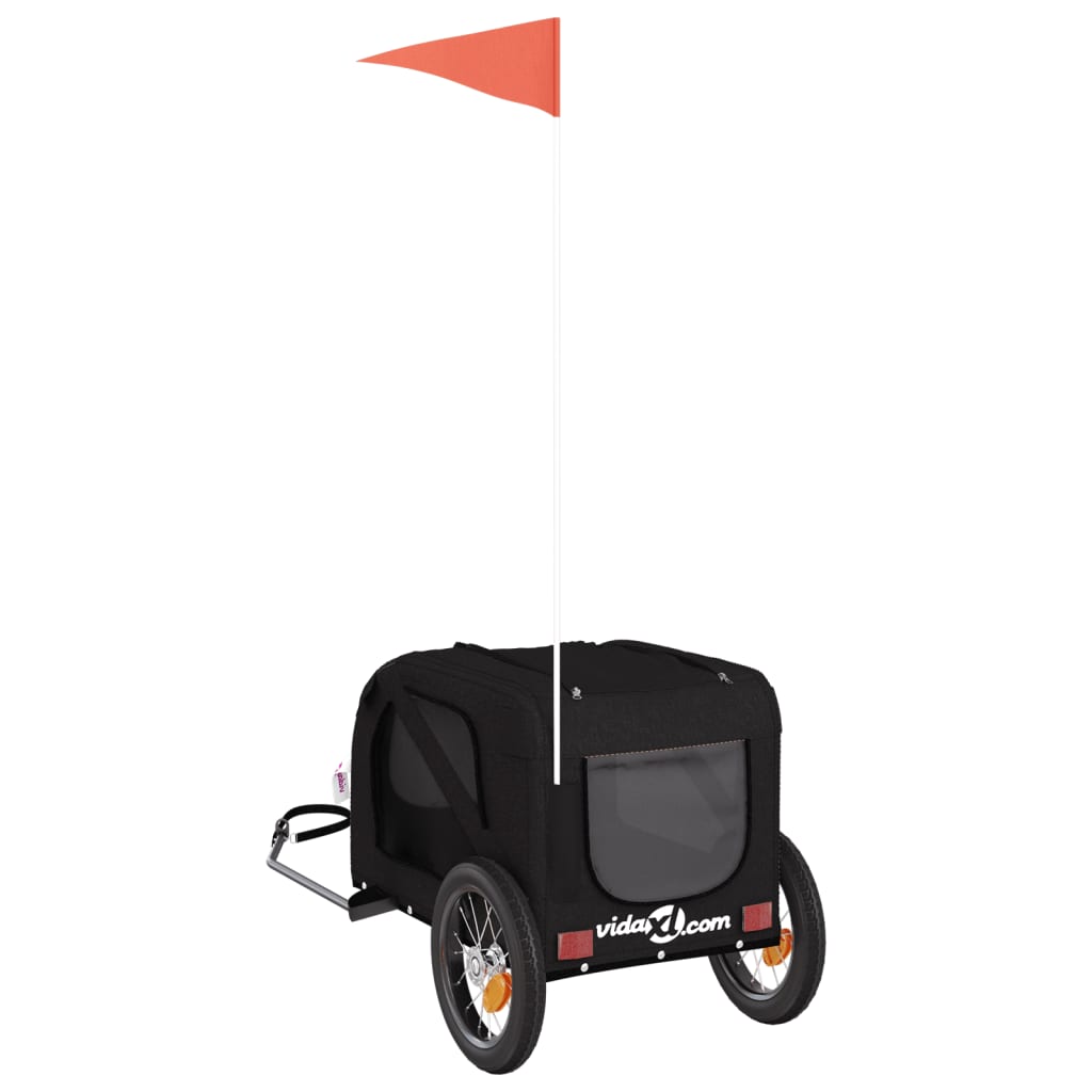 HKM-5511485 Dog Bicycle Trailer with Durable Oxford Fabric, Iron Frame, and Reflectors