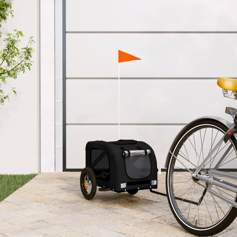 HKM-5511485 Dog Bicycle Trailer with Durable Oxford Fabric, Iron Frame, and Reflectors