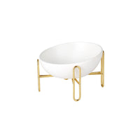 HKM-5511997 Ceramic Pet Bowl - Small 300ML & Medium 600ML Options, Solid Color Kraft Box Packaging