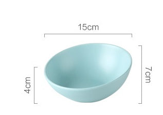 HKM-5511997 Ceramic Pet Bowl - Small 300ML & Medium 600ML Options, Solid Color Kraft Box Packaging