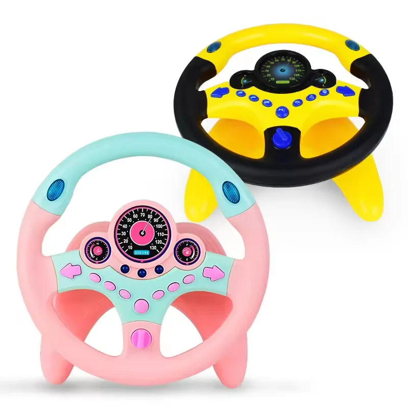 HKM-551251 Simulated 360° Musical Baby Steering Wheel Toy for Early Educational Fun