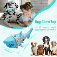 HKM-5513277 Dog Teething Shark-tooth Inspired Bite-resistant Chew Toy for Dental Health