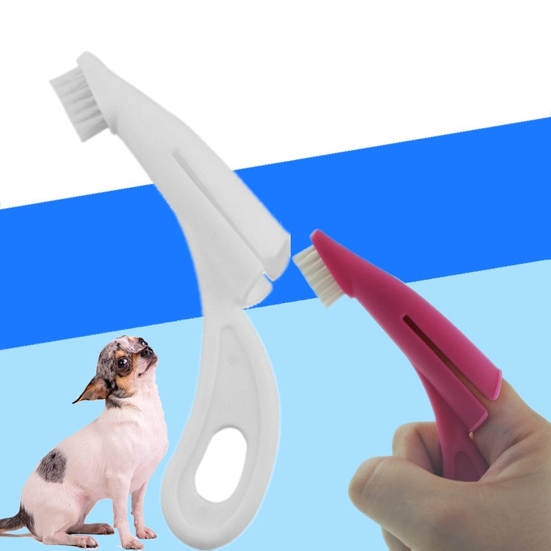 HKM-5513661 Dog Toothbrush with Nylon Brush Head and ABS Handle for Effective Cleaning